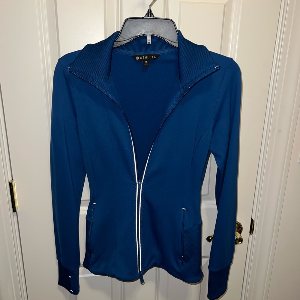 Blue Athleta Athletic Zip-up Jacket